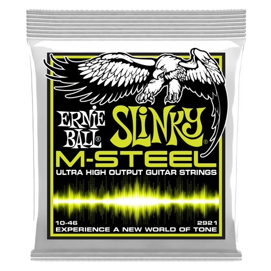 Ernie Ball Regular Slinky M-Steel Electric Guitar Strings Set- 10-46
