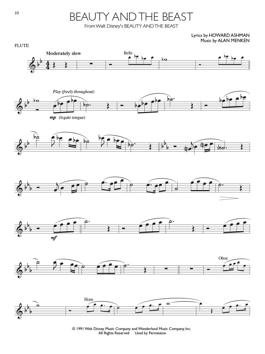 Disney Movie Hits For Flute Play Along Book/Ola