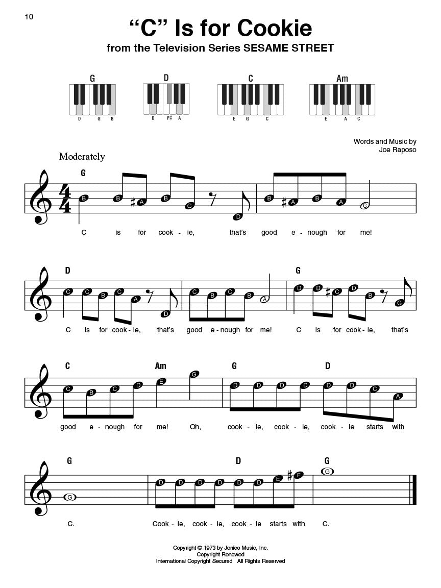 Kid's Songs Super Easy Piano Songbook
