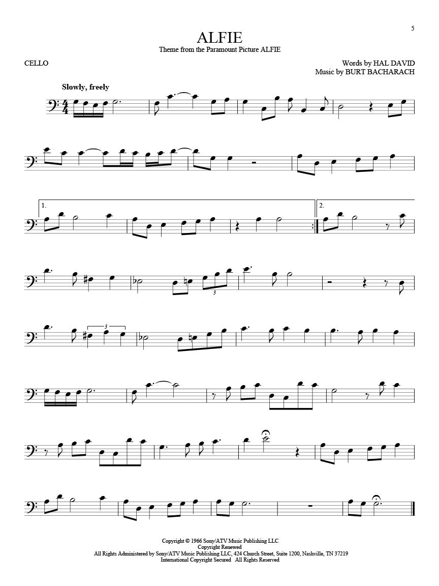 101 Movie Hits For Cello Book