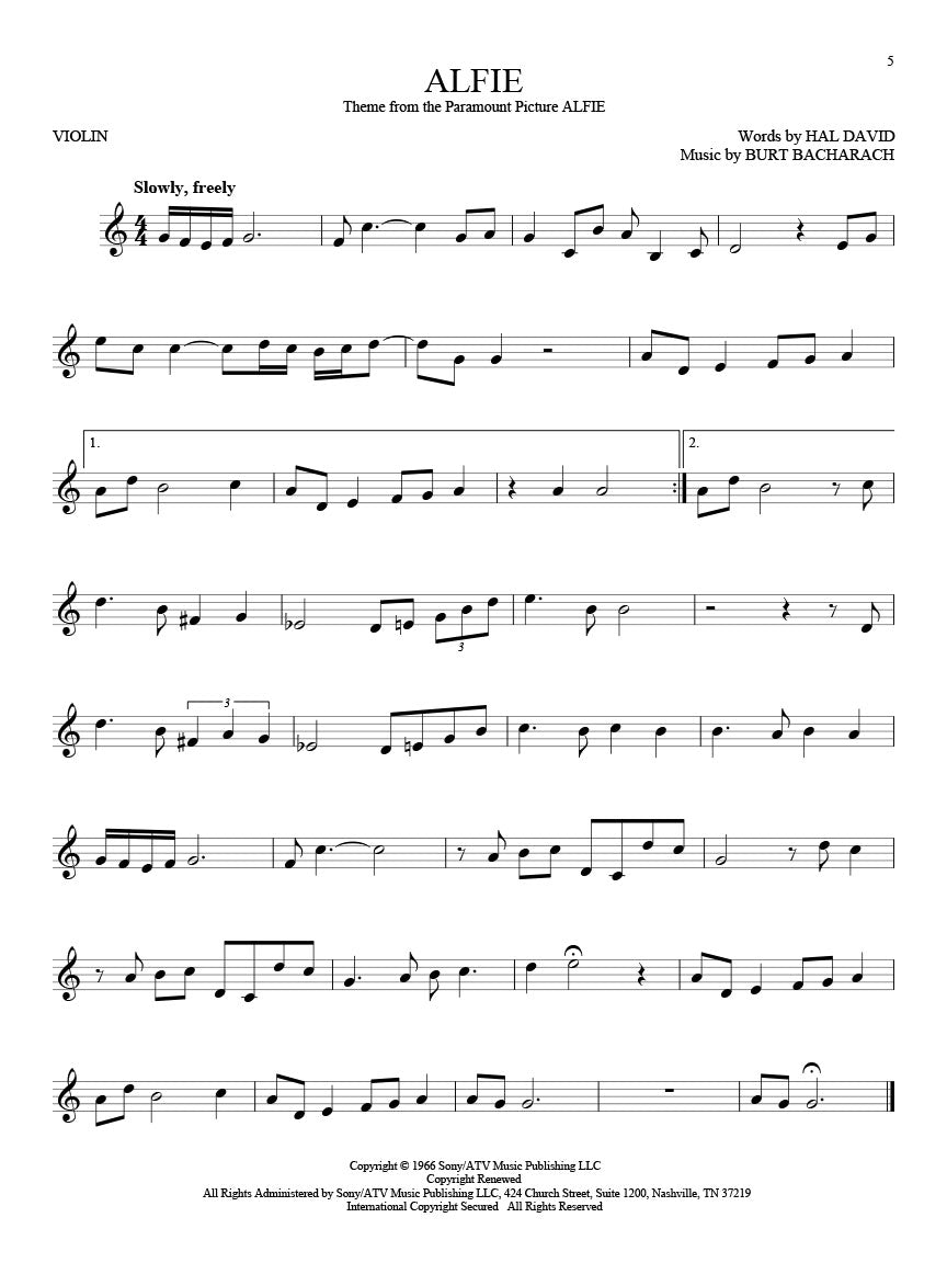 101 Movie Hits For Violin Book