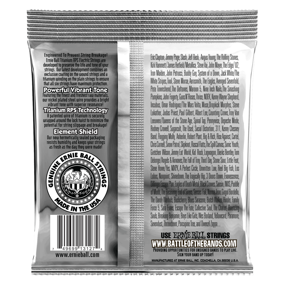 Ernie Ball Beefy Slinky Coated Titanium RPS Electric Guitar Strings - 11-54