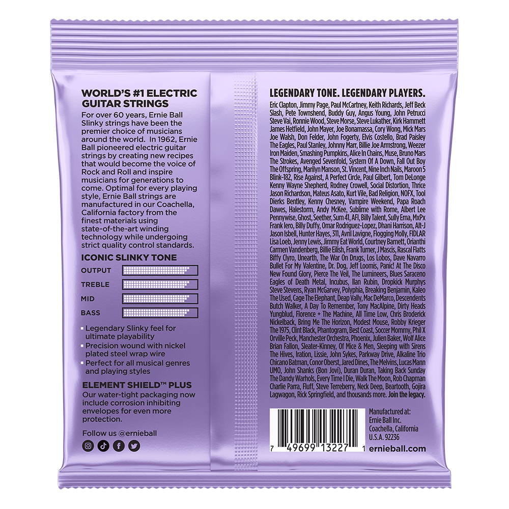 Ernie Ball Ultra Slinky Nickel Wound Electric Guitar Strings Set - 10-48 / 3-Pack