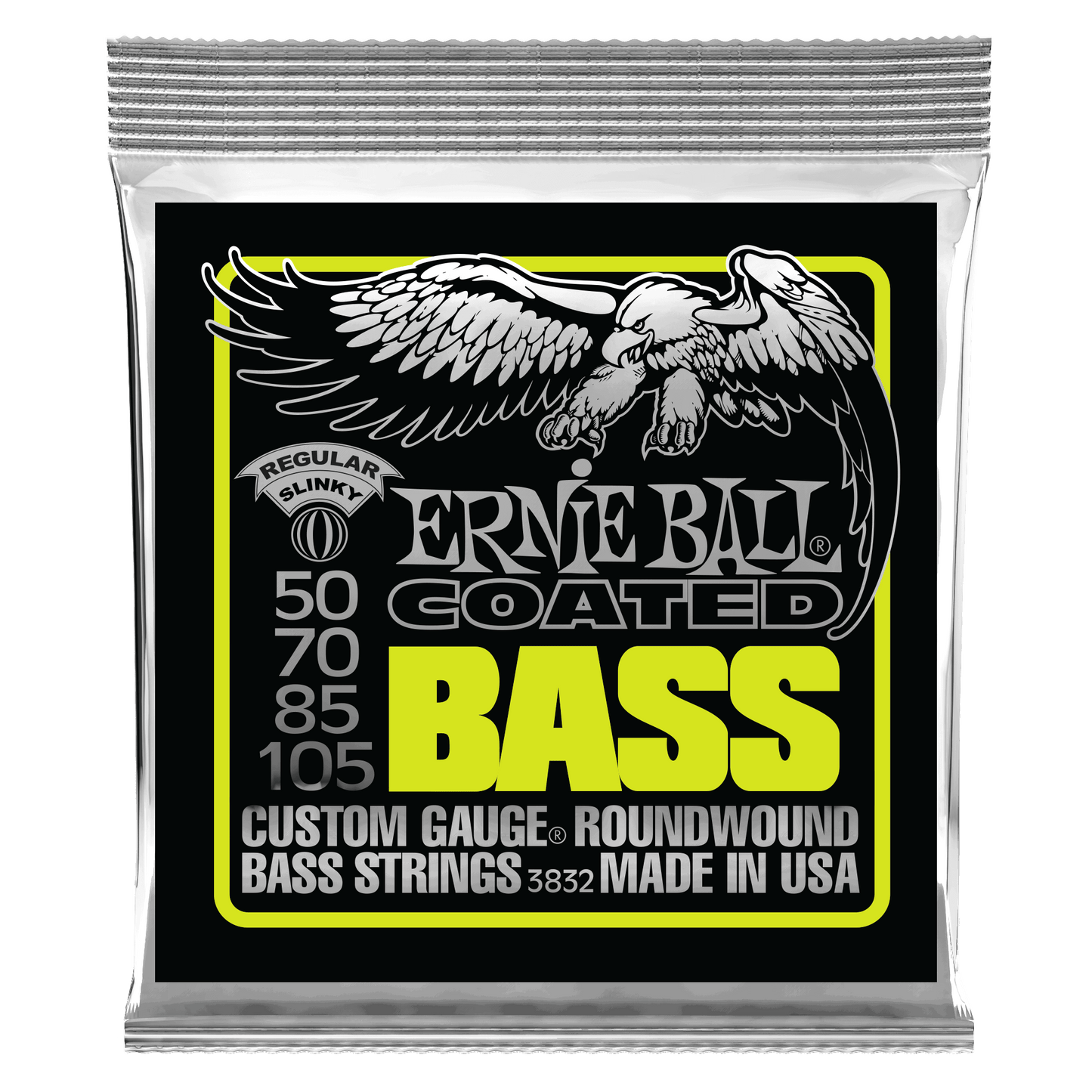 Ernie Ball Regular Slinky Coated Electric Bass Strings - 50-105