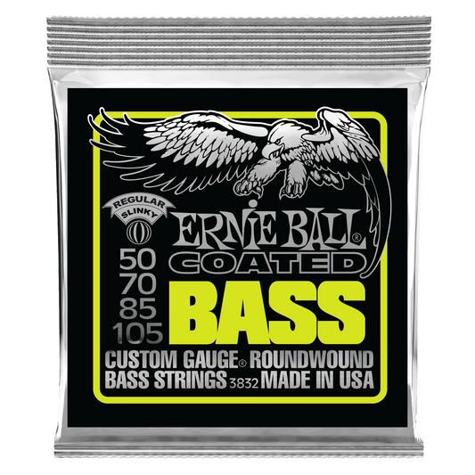 Ernie Ball Regular Slinky Coated Electric Bass Strings - 50-105
