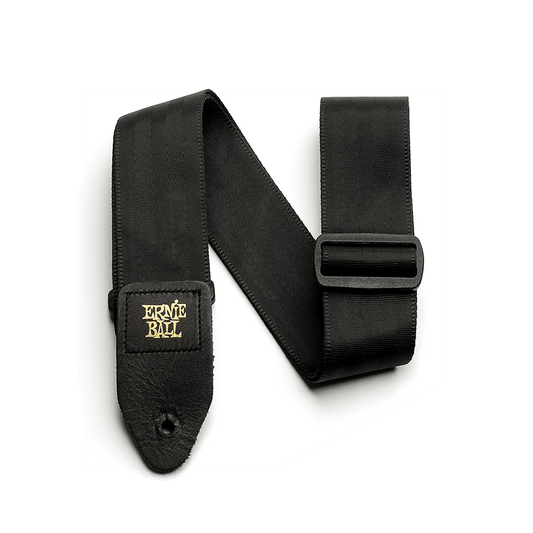 Ernie Ball 2 inch Seatbelt Webbing Guitar/Bass Strap - Black