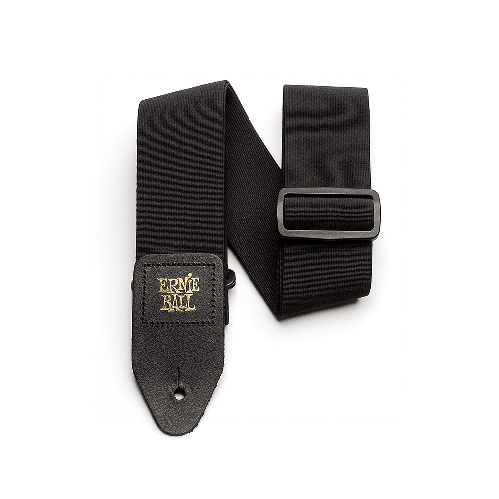 Ernie Ball Stretch Comfort Guitar/Bass Strap - Black