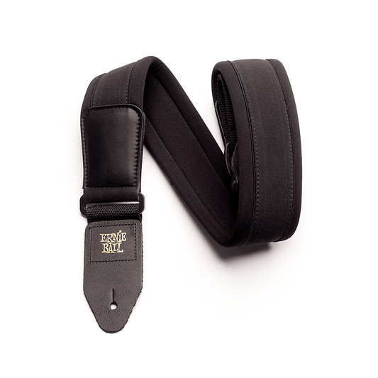 Ernie Ball Padded Neoprene Comfort Guitar/Bass Strap - Black