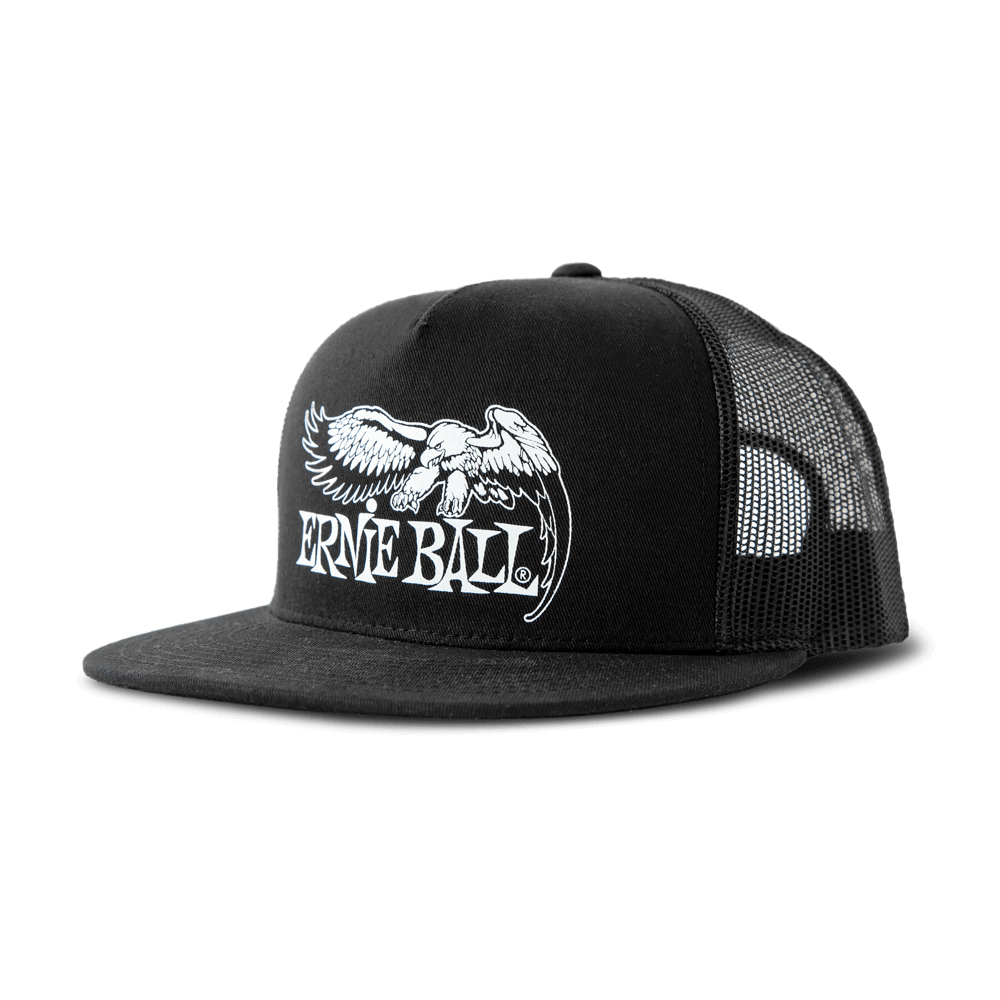 Black with White Eagle Logo Hat