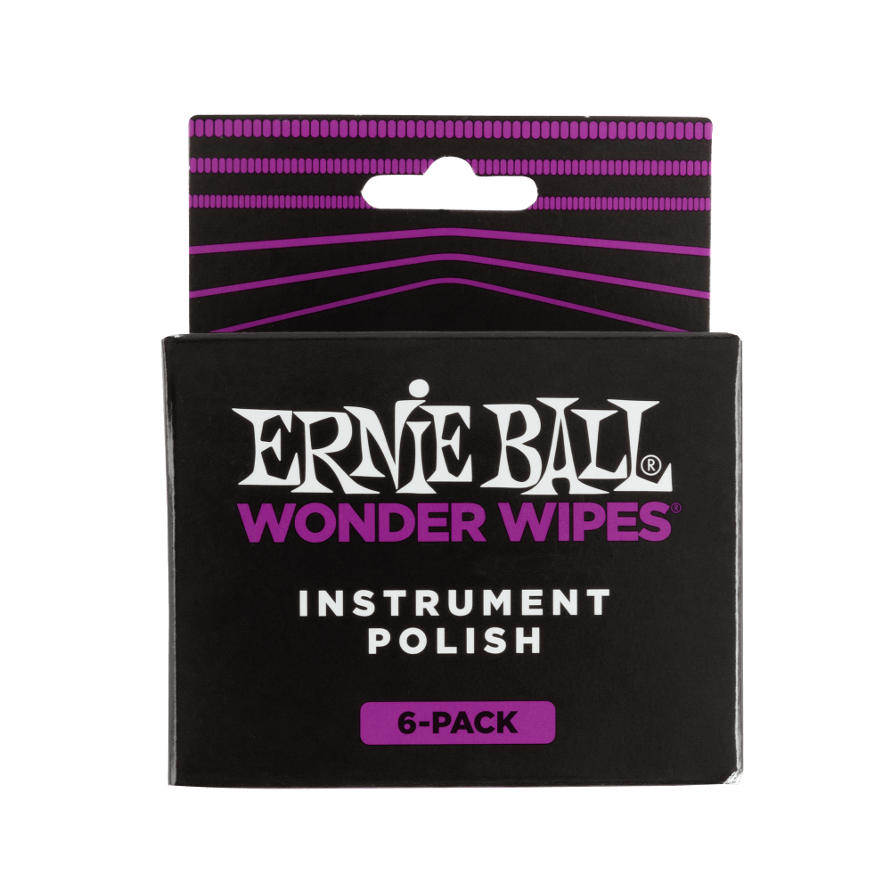 Ernie Ball Wonder Wipes Instrument Polish (6 Pack)