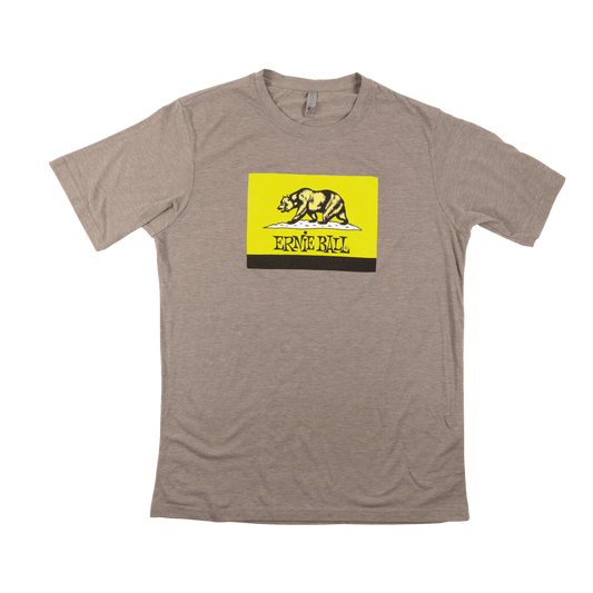 Ernie Ball CA Bear Green Flag T-Shirt SM