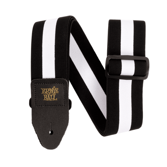 Ernie Ball Stretch Comfort Guitar/Bass Strap - Racer White