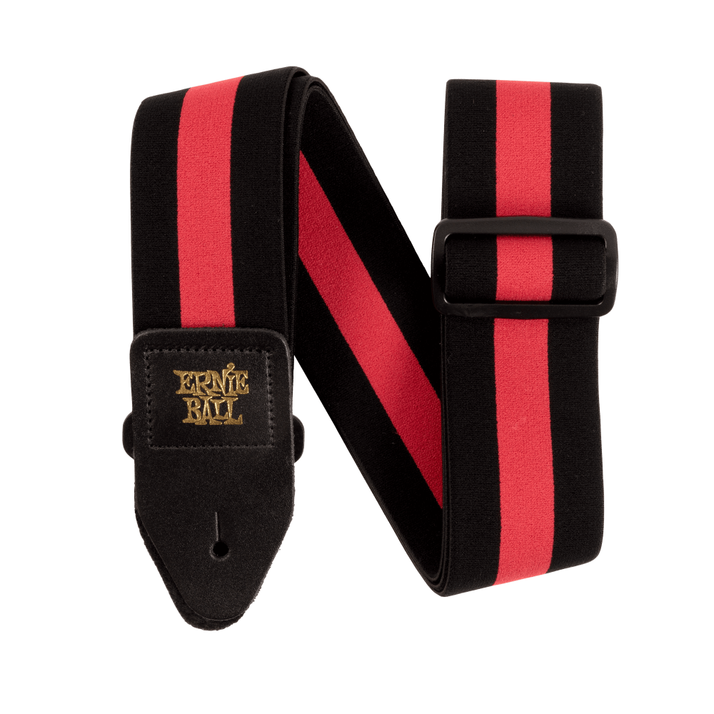 Ernie Ball Stretch Comfort Guitar/Bass Strap - Racer Red