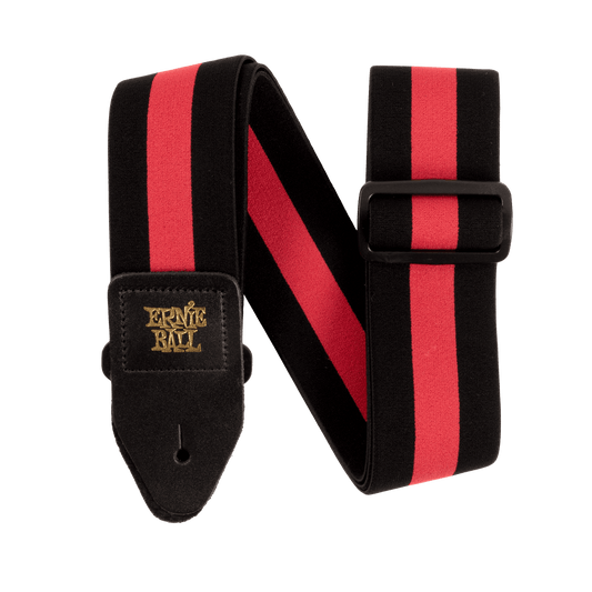 Ernie Ball Stretch Comfort Guitar/Bass Strap - Racer Red