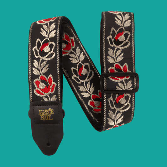 Ernie Ball Classic Jacquard Guitar/Bass Strap - Noble Rose