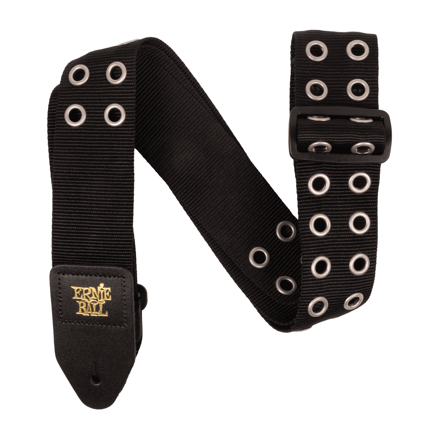 Ernie Ball Premium Poly Guitar/Bass Strap - Hole Lotta Metal - Silver