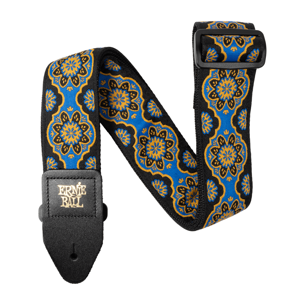Ernie Ball Classic Jacquard Guitar/Bass Strap - Kaleidoscope Blue (New)
