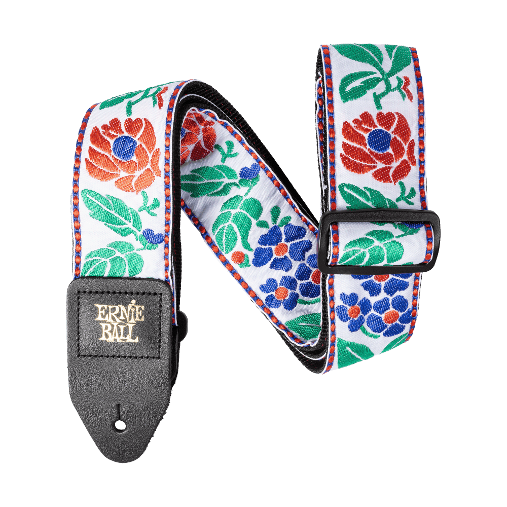 Ernie Ball Classic Jacquard Guitar/Bass Strap - Quilted Flora (New)