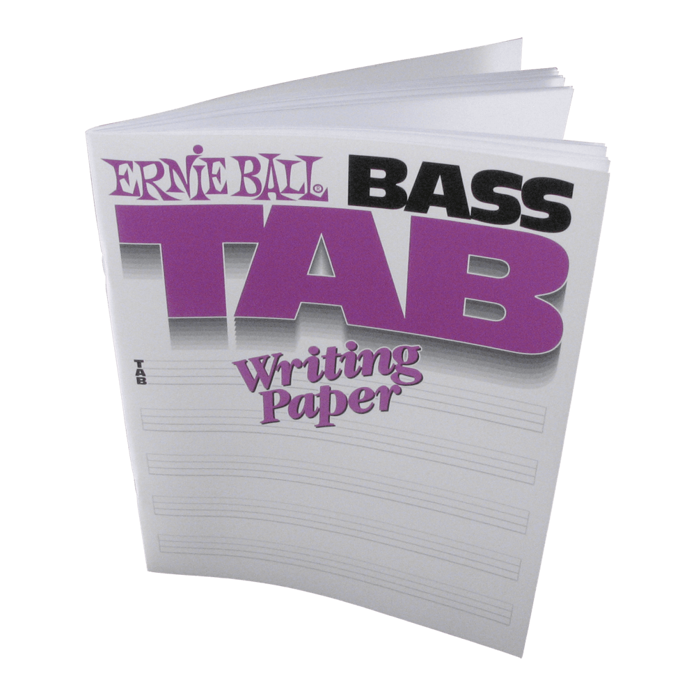 Ernie Ball Bass Tab Manuscript Writing Paper