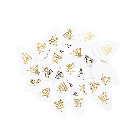 Ernie Ball Thin White Cellulose Picks, bag of 144
