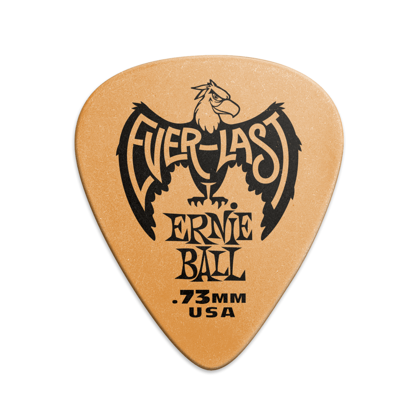 Ernie Ball 0.73mm Everlast Picks  - Orange -  12-Pack