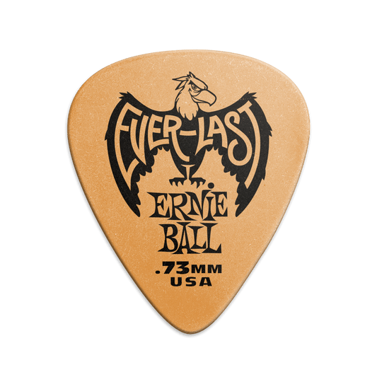 Ernie Ball 0.73mm Everlast Picks  - Orange -  12-Pack