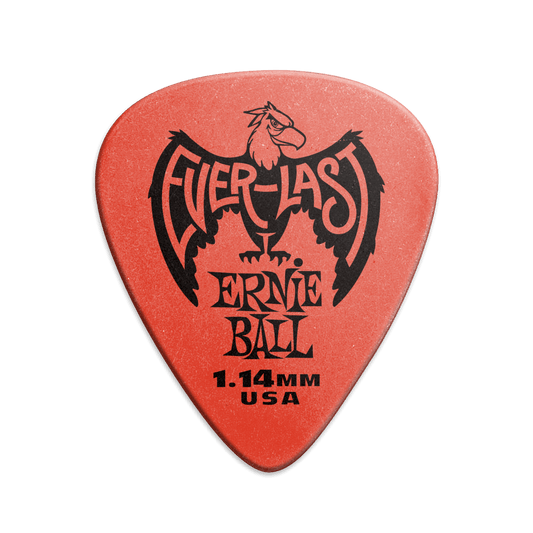 Ernie Ball 1.14mm Everlast Picks - Red - 12-Pack