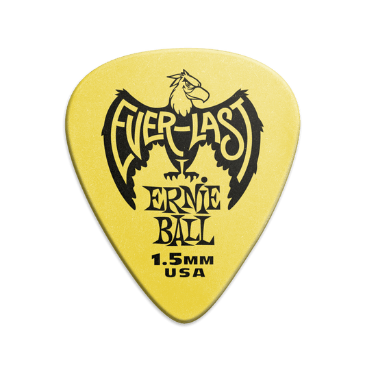 Ernie Ball 1.15mm Everlast Picks - Yellow - 12-Pack