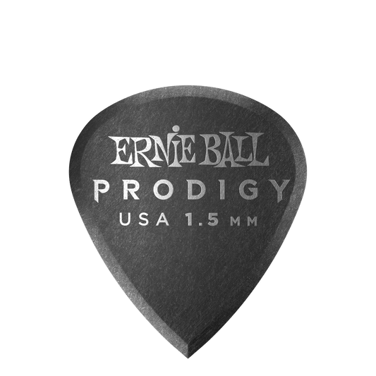 Ernie Ball 1.5mm Mini Prodigy Picks - Black - 6-Pack