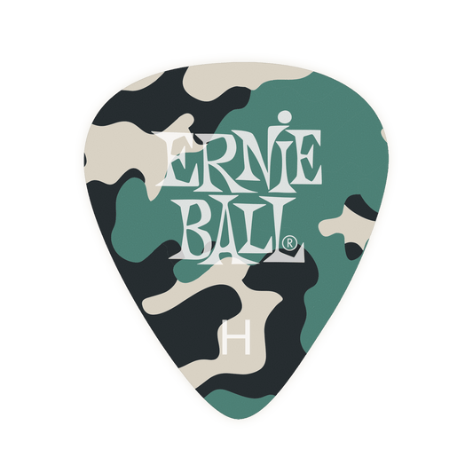 Ernie Ball Heavy Camouflage Cellulose Picks - 12-Pack