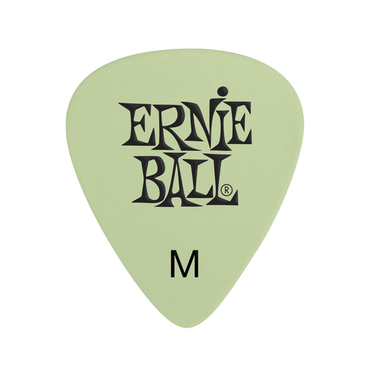 Ernie Ball Medium Super Glow Cellulose Picks - 12-Pack