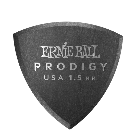 Ernie Ball 1.5 mm Shield Prodigy Picks - Black - 6-Pack