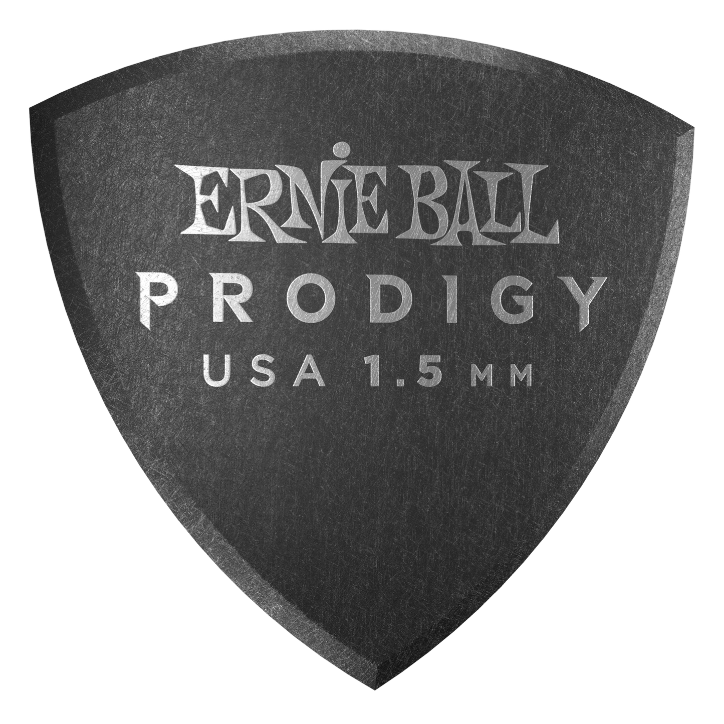 Ernie Ball 1.5 mm Large Shield Prodigy Picks  - Black - 6-Pack