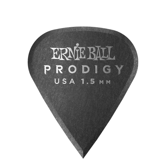Ernie Ball 1.5 mm Sharp Prodigy Picks - Black - 6-Pack