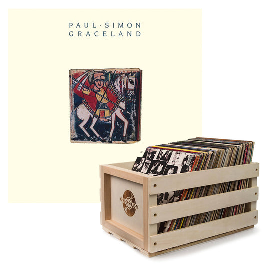 Paul Simon Graceland Vinyl Album and Crosley Vinyl Crate Bundle