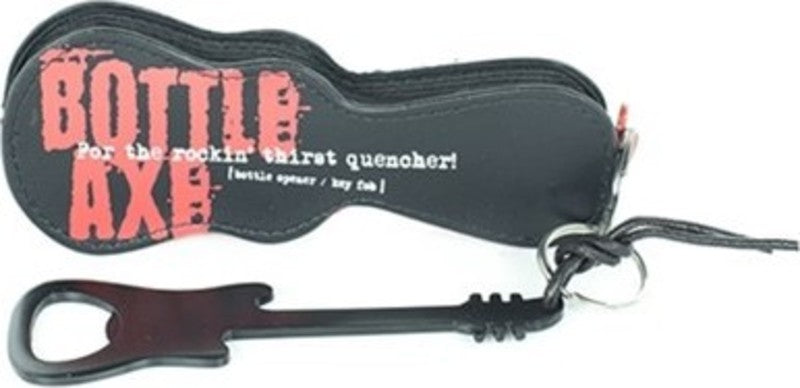 BOTTLE AXE: BOTTLE OPENER/KEY FOB BLACK