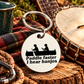 Paddle Faster, I Hear Banjos - Stainless Steel Keyring