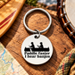 Paddle Faster, I Hear Banjos - Stainless Steel Keyring