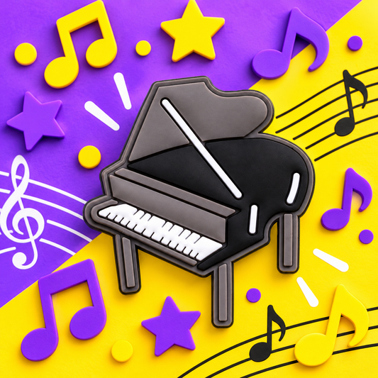 Grand Piano Croc Shoe Charm - Put Music in Every Step