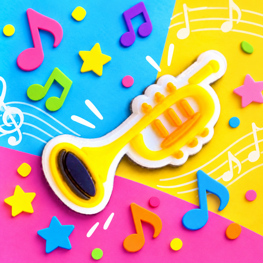Trumpet Croc Shoe Charm - Put Music in Every Step
