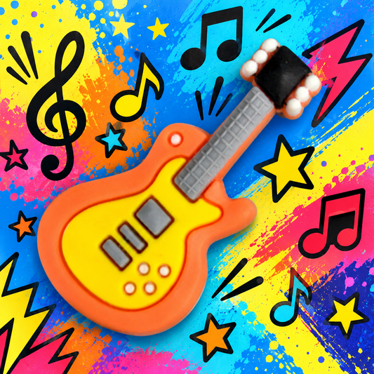 Electric Guitar Croc Shoe Charm - Put Music in Every Step