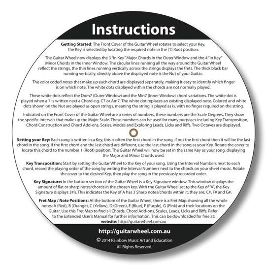Guitar Wheel & Charts Booklet - Rainbow Music - Image 6