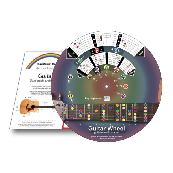 Guitar Wheel & Charts Booklet - Rainbow Music