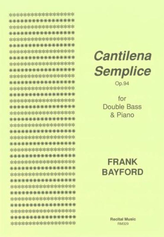 Cantilena Semplice Op 94 Db/Pno