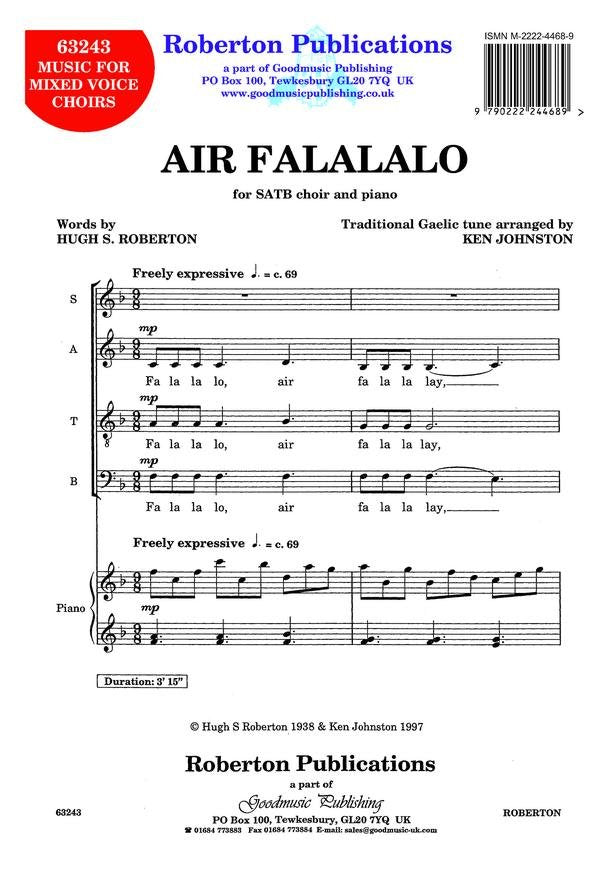Air Falalalo Satb/Piano