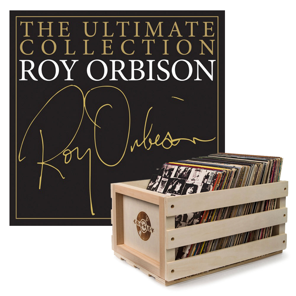 Roy Orbison The Ultimate Collection Vinyl Album with Crosley Vinyl Crate Bundle