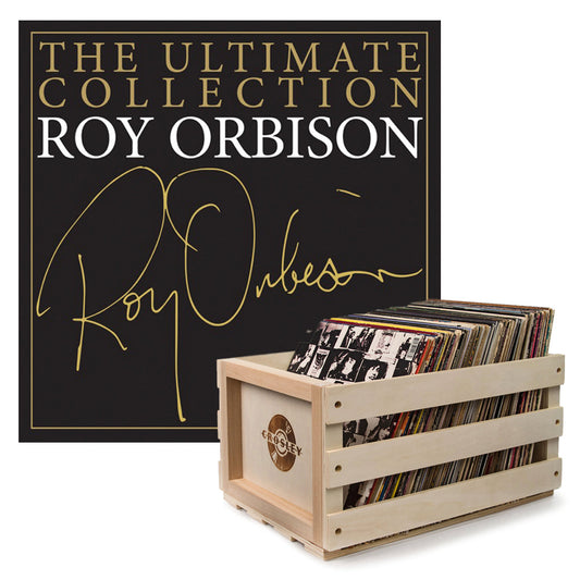 Roy Orbison The Ultimate Collection Vinyl Album with Crosley Vinyl Crate Bundle