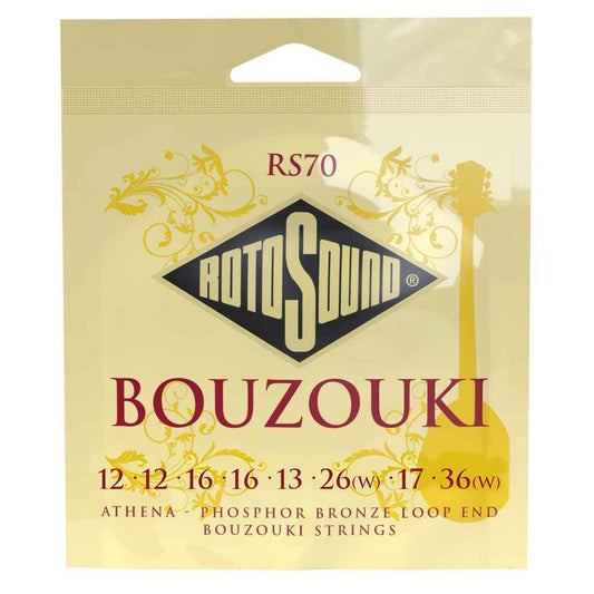 Rotosound RS70 Bouzouki Loop End 8-String Phosphor Bronze String Set