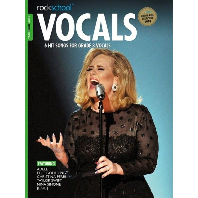 ROCKSCHOOL VOCALS GRADE 3 FEMALE BK/OLA - Music2u
