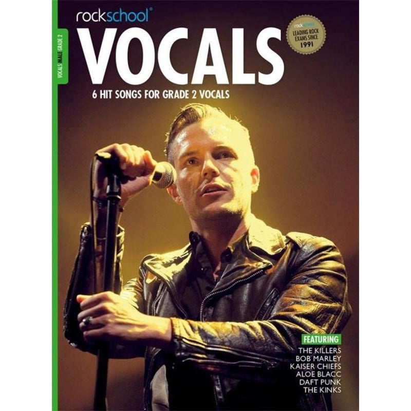 ROCKSCHOOL VOCALS GRADE 2 MALE 2014-2020 - Music2u